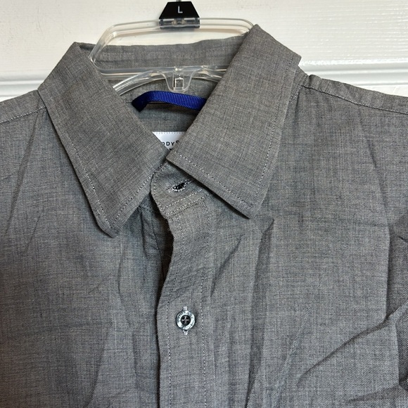 Teddy Stratford men’s gray long sleeve button down shirt size 1/Small - Picture 2 of 10